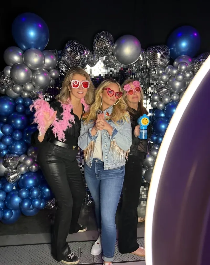 Bumble branded photo booth at corporate event