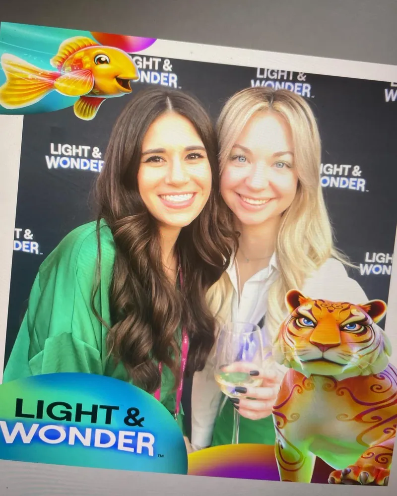 Light and Wonder corporate photo booth activation