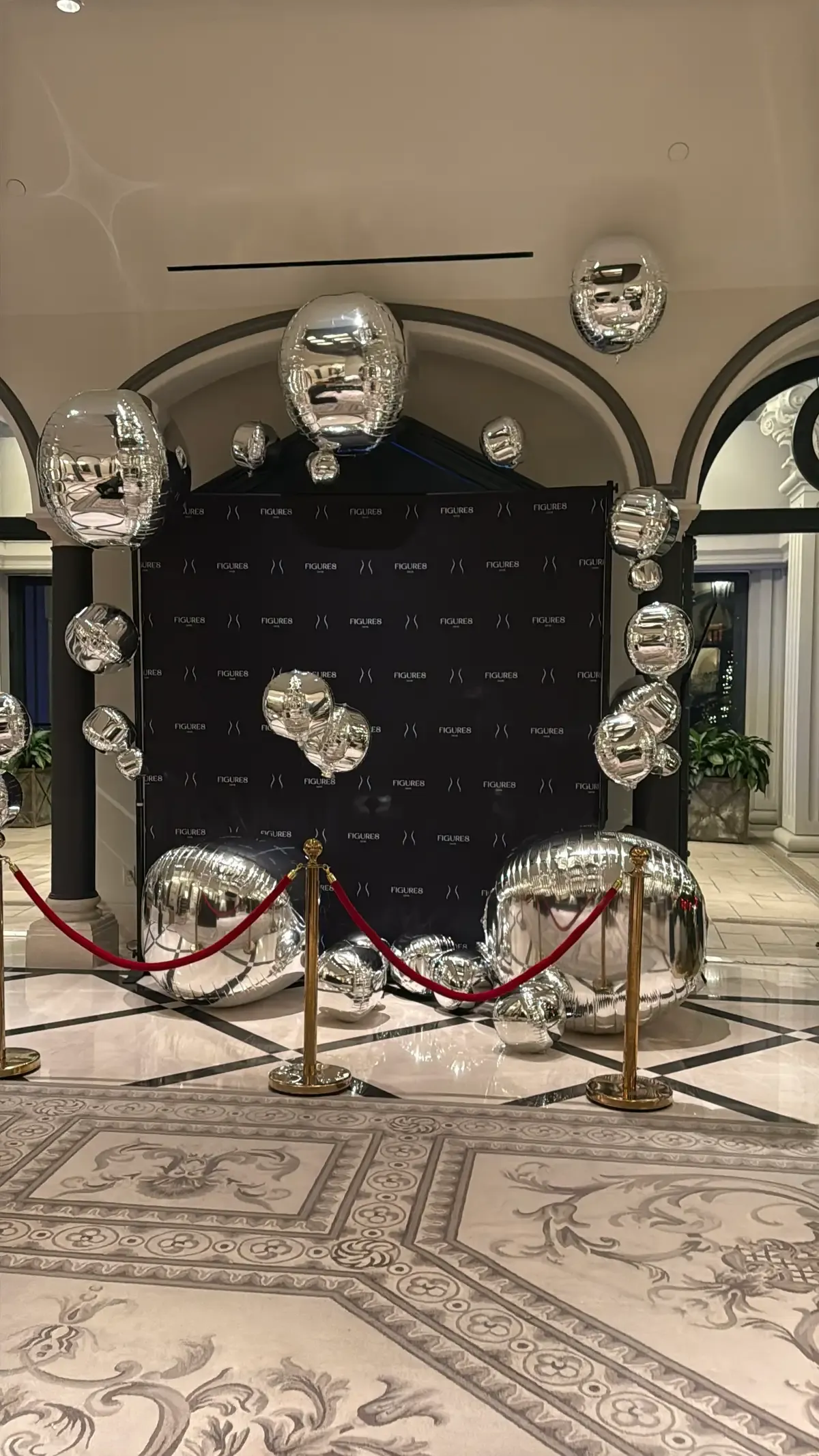 Balloon garland at Las Vegas event